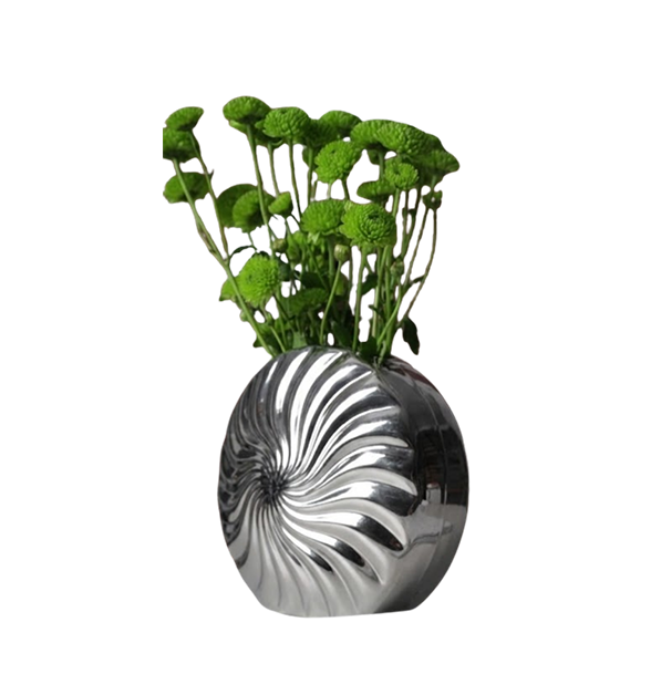 Chrome Swirl Vase Thumbnail